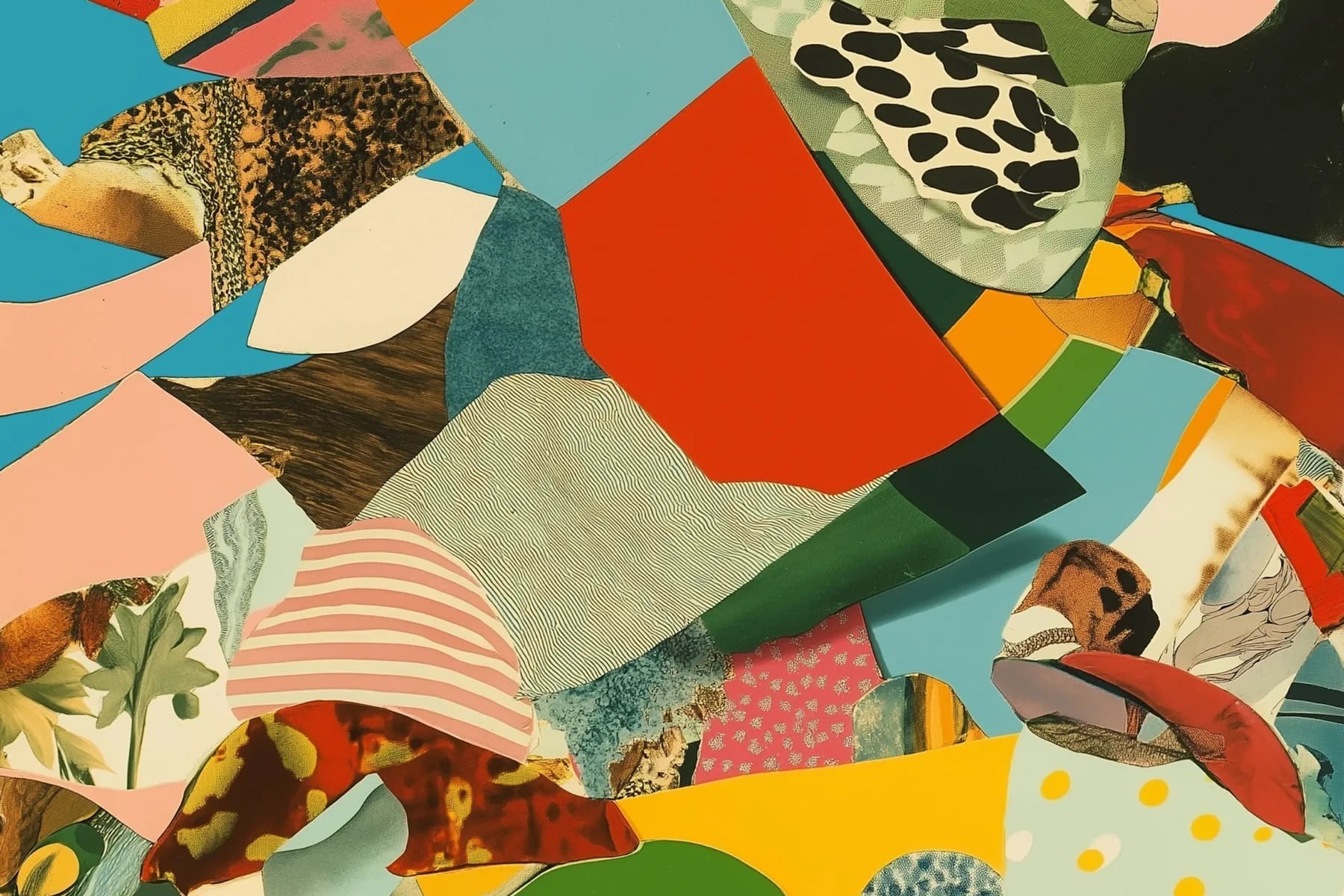 Vibrant Abstract Collage