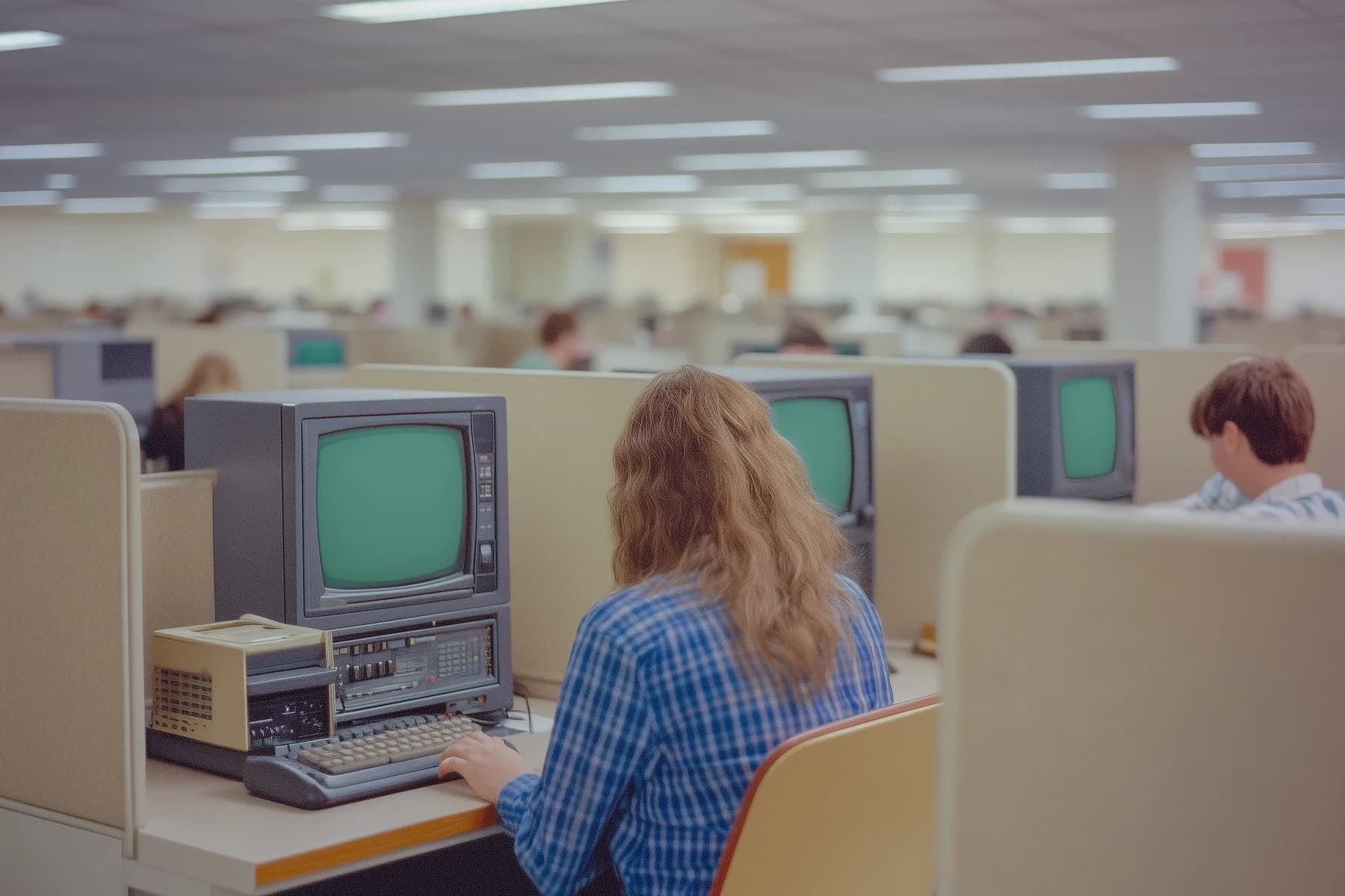 Vintage Office Scene