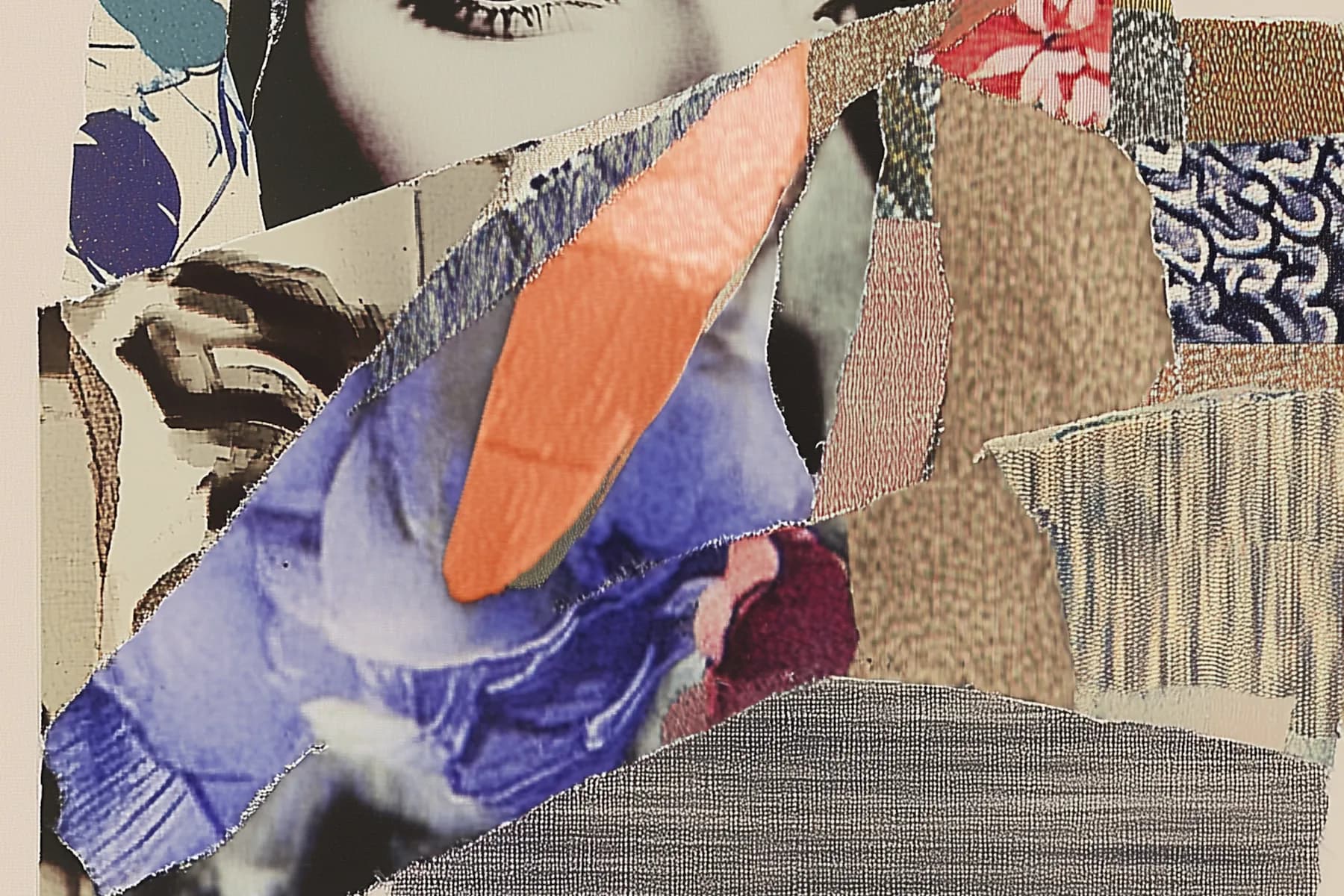 Vivid Collage Portrait