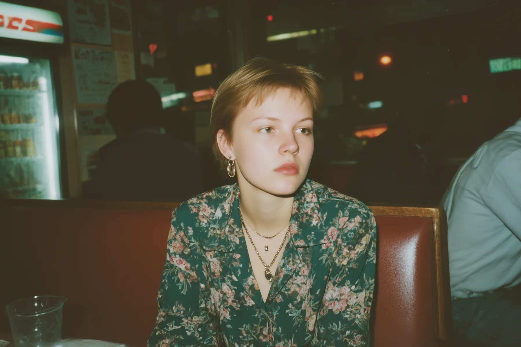 Woman in Diner