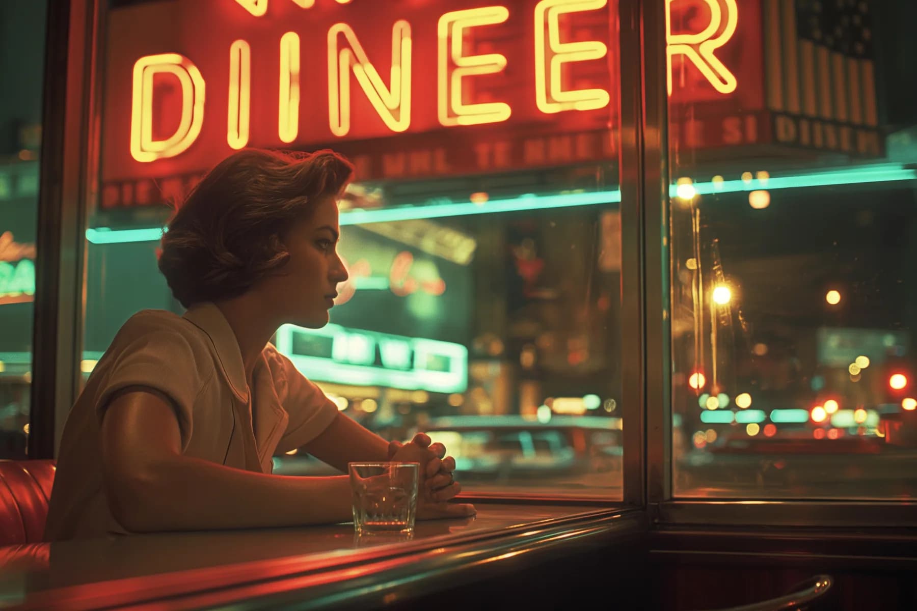 Woman at a Diner